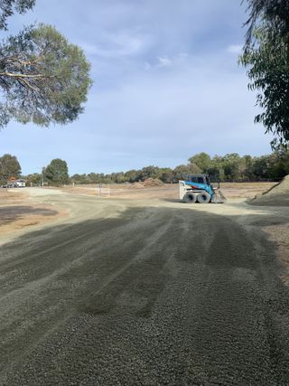 Professional driveway preparation with gravel compaction using bobcat equipment in Mandurah - quality ground preparation services